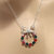 Limited Edition Red And Green Crystal Wreath Necklace