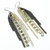 Rhinestone Crystal Chain Fringe Earrings - Gold