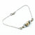 Silver Swarovski Crystal Pearl Bar Bridal Bracelet