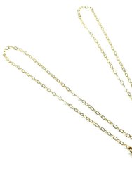 Sparkly Crystal AB Wire Sculpted 14 KT Gold Filled Necklace - Gold