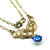 Sparkly Crystal AB Wire Sculpted 14 KT Gold Filled Necklace