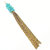 Sparkly Crystal Barrel Gold Filled Tassel Necklace in Selected Colors - Aquamarine