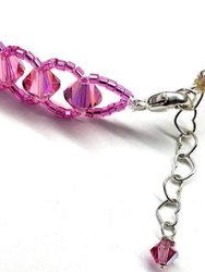 Sparkly Pink Breast Cancer Awareness Bracelet