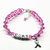 Sparkly Pink Breast Cancer Awareness Bracelet - Pink