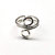 Sterling Silver Adjustable Wire Wrap Finger Toe Ring - Silver