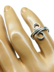 Sterling Silver Adjustable Wire Wrap Finger Toe Ring