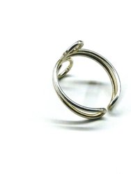 Sterling Silver Adjustable Wire Wrap Finger Toe Ring