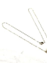 Sterling Silver Spiral Cage Crystal Pave Ball Necklace - Silver Multi