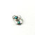 Sterling Silver Turquoise Adjustable Wire Wrap Finger Toe Ring - Silver Multi