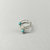 Sterling Silver Turquoise Adjustable Wire Wrap Finger Toe Ring