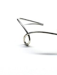 Timeless Classic Silver Reversible Teardrop Awareness Bangle