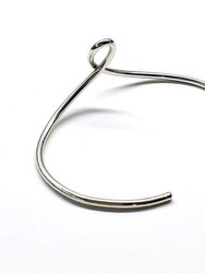 Timeless Classic Silver Reversible Teardrop Awareness Bangle