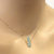 Tiny Super Sparkly Vertical Crystal Bar Necklace