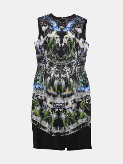 Alexander Mcqueen Alexander Mcqueen Women's Flowers / Black Garden Flower Sleeveless Midi Dress product