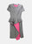 Alexander Mcqueen Women's Grey Short Sleeve Wool Dress - Grey