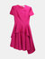 Alexander Mcqueen Women's Pink Cotton Ruffle Dress - Pink