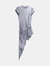 Alexander Wang Women's Gunmetal Asymmetric Cap Sleeve Dress - Gunmetal