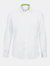 Alexandra Mens Roll Sleeve Hospitality Work Shirt (White/ Lime) - White/ Lime