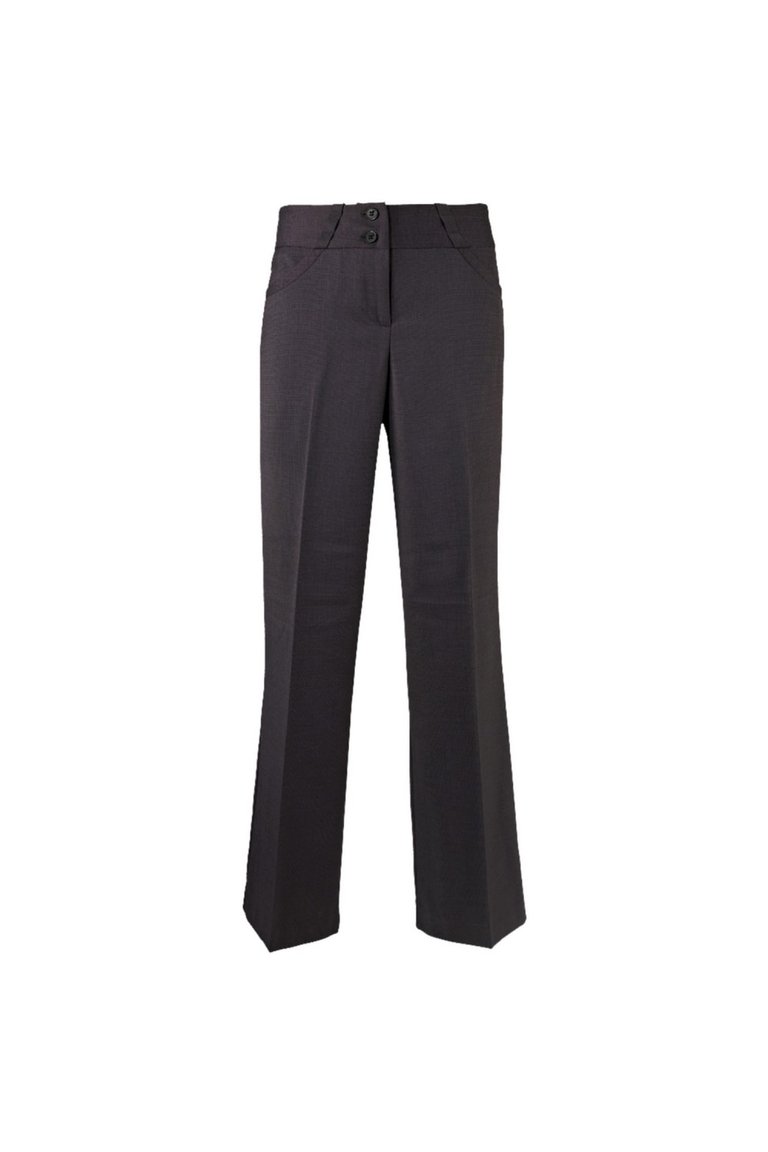 Alexandra Womens/Ladies Icona Wide Leg Formal Work Suit Pants/Trousers (Black) - Black