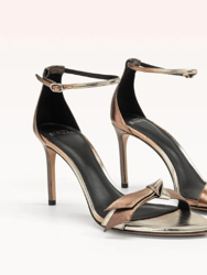 Clarita Double 85 Metallic  Sandal - Chocolate - Metallic Chocolate