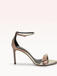 Clarita Double 85 Metallic  Sandal - Chocolate