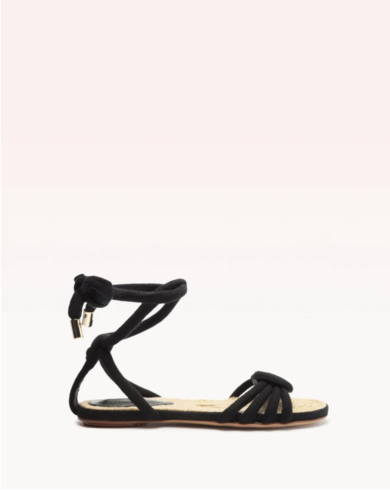 Vicky Rope Flat - Black - Black