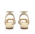 Women's Agatha Flat Sandal In Golden