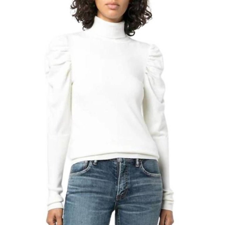 Alexis Foster Turtleneck Sweater - White