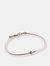 Pink String Diamond Bracelet for Breast Cancer - 14k white gold