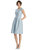 Cap Sleeve Pleated Cocktail Dress With Pockets - D766  - Mist