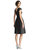 Cap Sleeve Pleated Cocktail Dress With Pockets - D766 