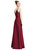 Draped Wrap Satin Maxi Dress With Pockets - D776