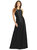 Halter Lace-Up A-Line Maxi Dress - D763 - Black