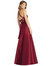 Halter Lace-Up A-Line Maxi Dress - D763