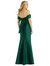 Off-the-Shoulder Bow-Back Satin Trumpet Gown - D793