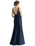 Sleeveless Satin Trumpet Gown with Bow at Open-Back - D770