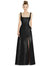 Sleeveless Square-Neck Princess Line Gown with Pockets - D826 - Black