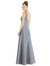 Sleeveless Square-Neck Princess Line Gown With Pockets - D826