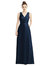 Sleeveless V-Neck Satin Dress with Pockets - D778 - Midnight Navy