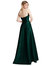 Strapless Bias Cuff Bodice Satin Gown With Pockets - D843