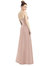 Strapless Notch Satin Gown with Pockets - D774