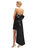 Strapless Satin Column Mini Dress With Oversized Bow - D857