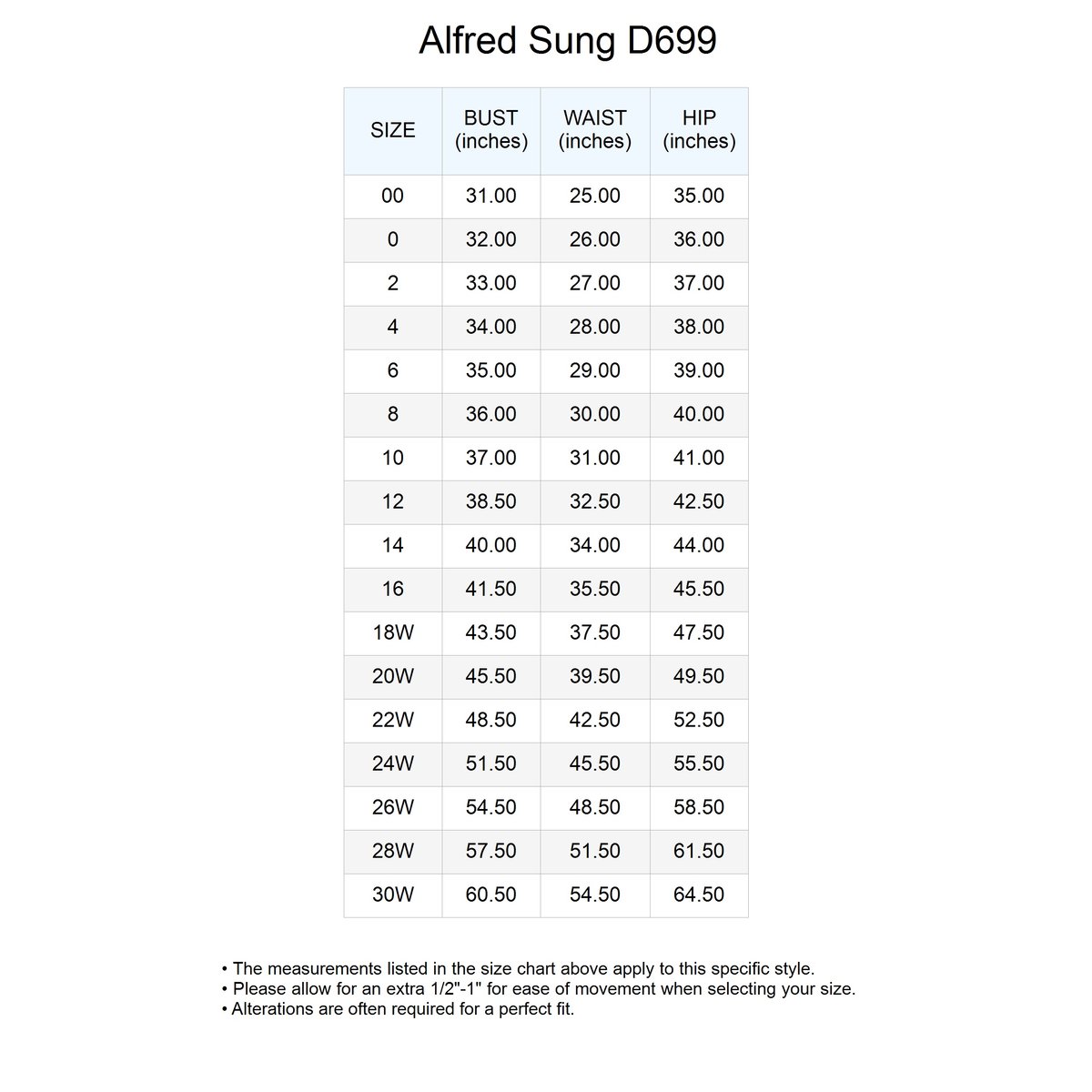 Alfred discount sung d699