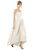Strapless Satin High Low Dress with Pockets - D699  - Ivory