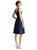 V-Neck Pleated Skirt Cocktail Dress With Pockets - D768