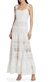 Alora Embr Swthrt Midi Dress - White - White
