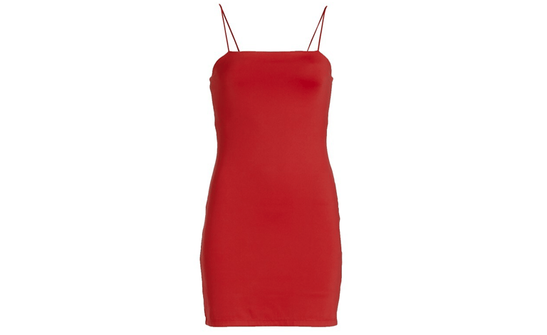 alice + olivia Nelle Spaghetti Strap Mini Dress - Red