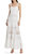 Alora Embroidered Sweetheart Neckline Midi Dress - White