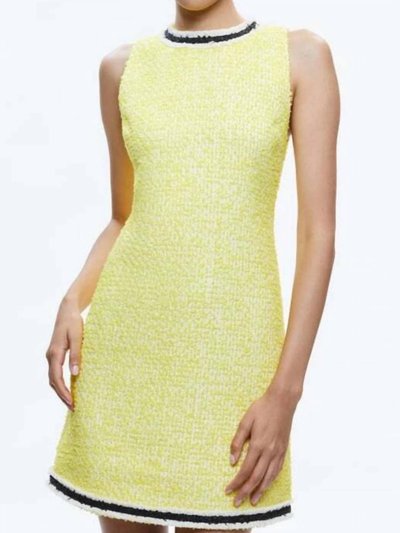 alice + olivia Coley Slim Fit Mini Dress In Happy Yellow product