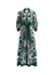 Cora Voluminous Tiered Midi Shirtdress - Monarch Light Emerald Green